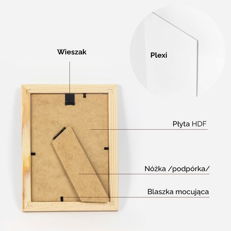 Ramka na zdjęcia 13x18 cm ramka z drewna surowego pion poziom ramka prostokątna RAW DIY