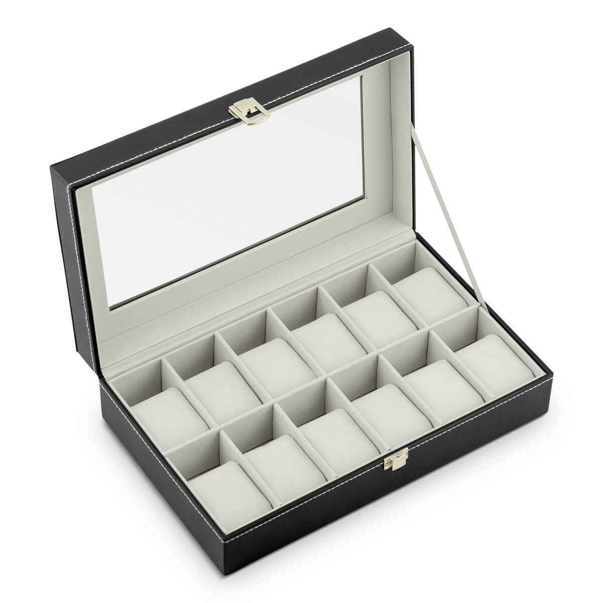 Pudełko na zegarki szkatułka organizer etui 12 szt. Massido