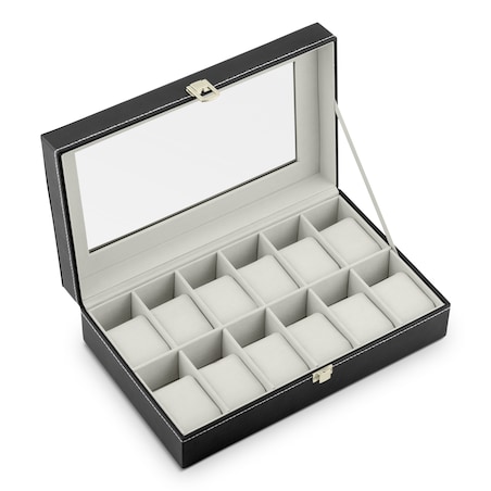 Pudełko na zegarki szkatułka organizer etui 12 szt. Massido
