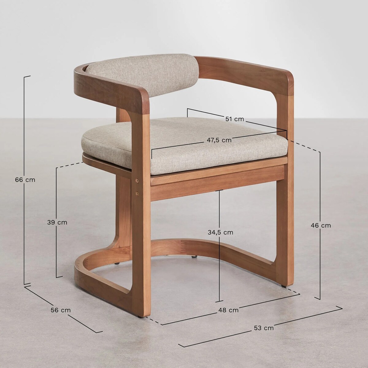 Krzesło ogrodowe z drewna eukaliptusowego Selira, bielone