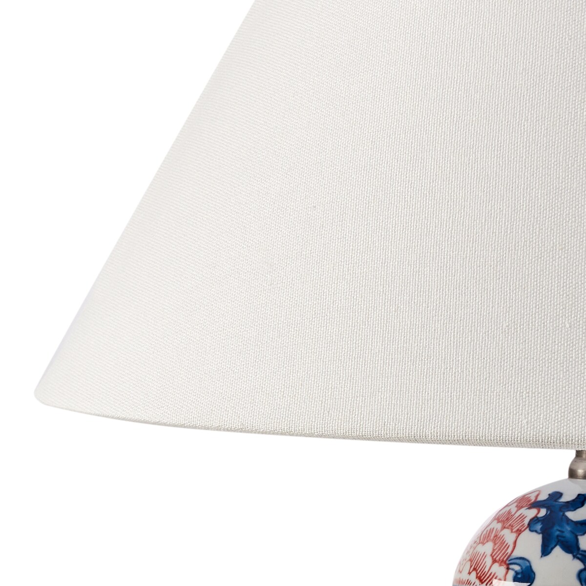 Lampa stołowa VERUSA Porcelana Biały/ niebieski