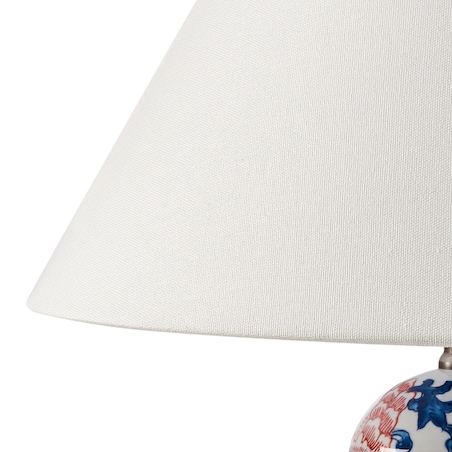 Lampa stołowa VERUSA Porcelana Biały/ niebieski