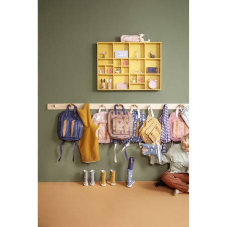 Fresk Piórnik Złote kropki Indigo