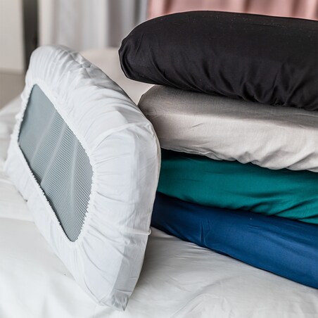 Poszewka uniwersalna na poduszkę piankową ZIELONA z gumką PAN MATERAC