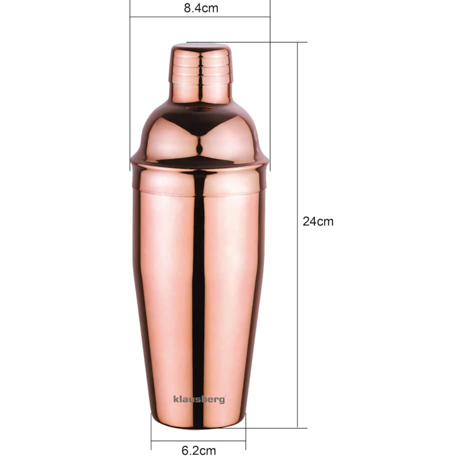 Shaker barmański do drinków koktajli 750ml rosegold KLAUSBERG
