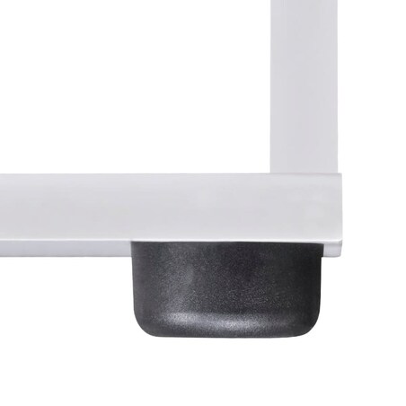 vidaXL Regał schodkowy, 107 cm, biały