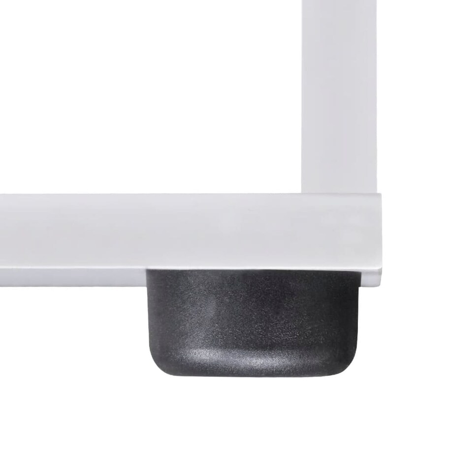 vidaXL Regał schodkowy, 107 cm, biały