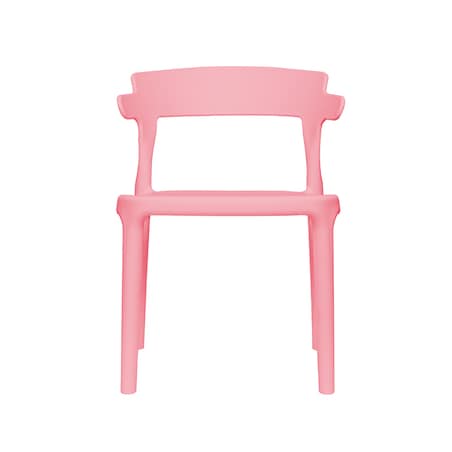 Krzesło dla dzieci różowe plastikowe stabilne dziecięce