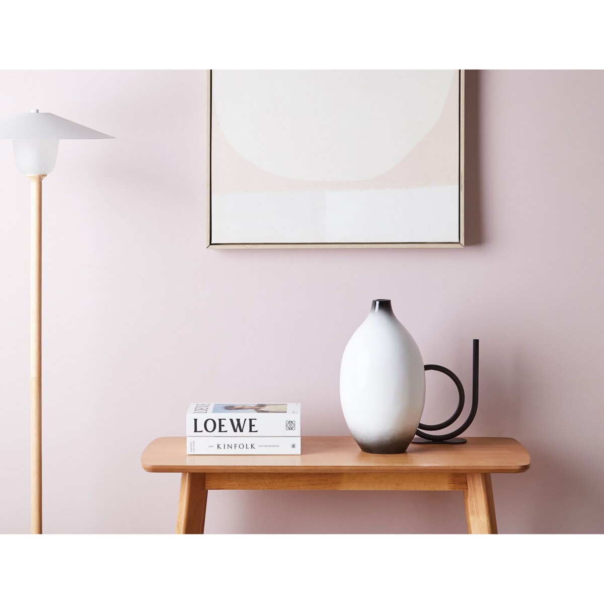 Wazon dekoracyjny z terakoty 36 cm biały BAEZA