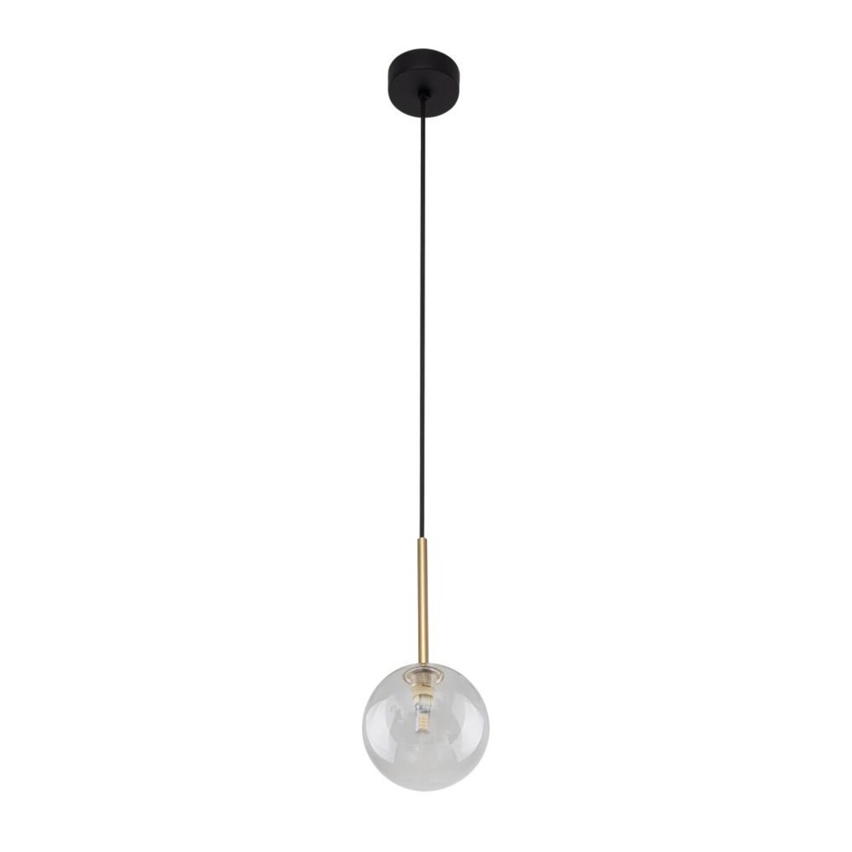 Lampa wisząca TK Lighting NILOS 5941 czarno-złota G9 regulowana wysokość 160 cm