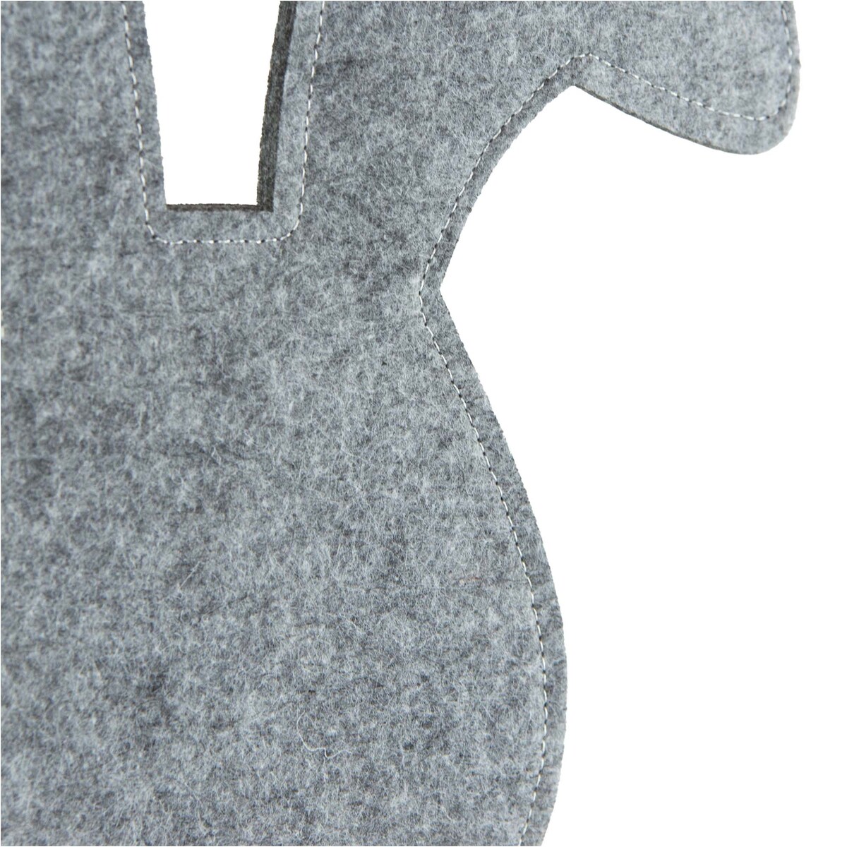 Królik Zajączek Wielkanocny Dekoracja Stojąca Ozdoba Drewniana Podstawka Ciemnoszary