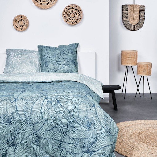 Pościel bawełniana Leaves, dwustronna, 220 x 240 cm