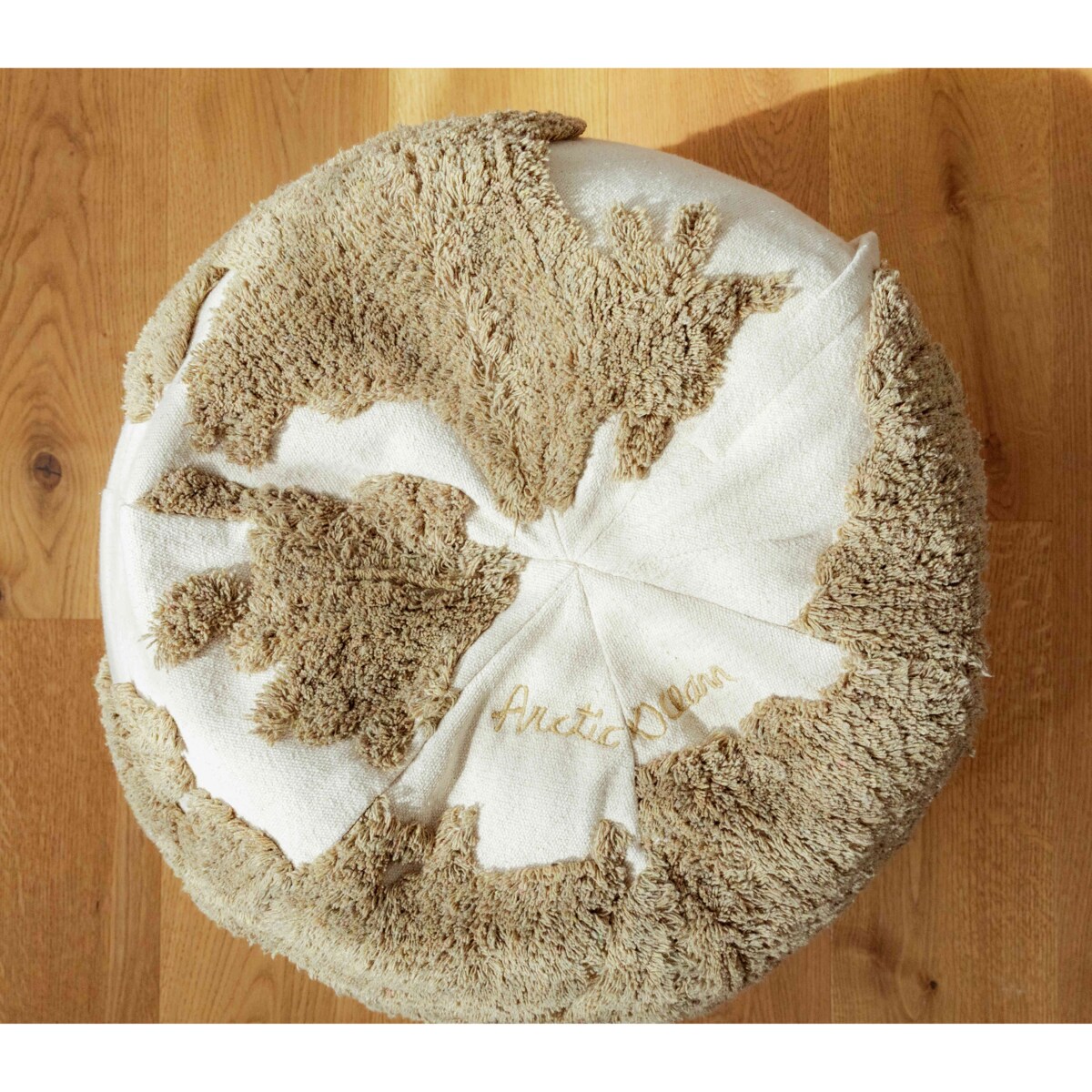 Pufa Mapa Świata Rugcycled Lorena Canals