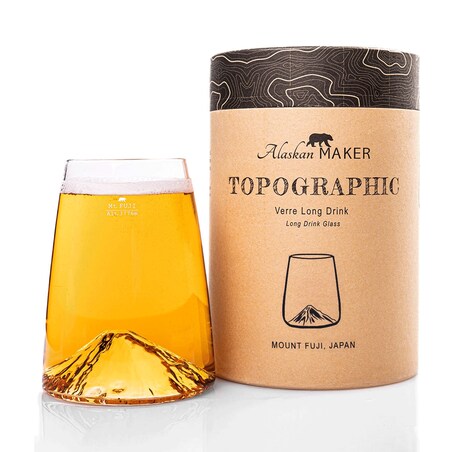 Szklanka Long Drink - Topographic - Fuji