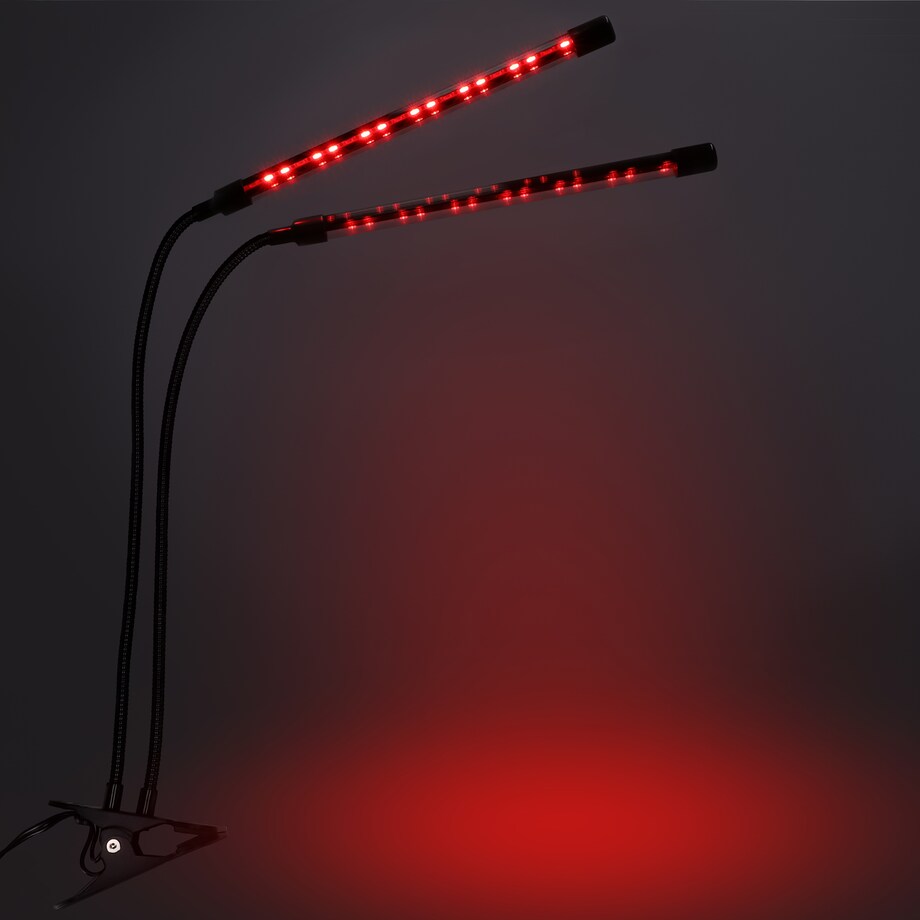 Lampa Led Do Wzrostu Roślin 40 Diod Timer 15 W Uprawa Roślin Do Domu Z Zasilaczem Sieciowym
