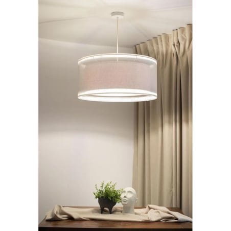 Lampa wisząca DUO LEN LIGHT 60 kremowa