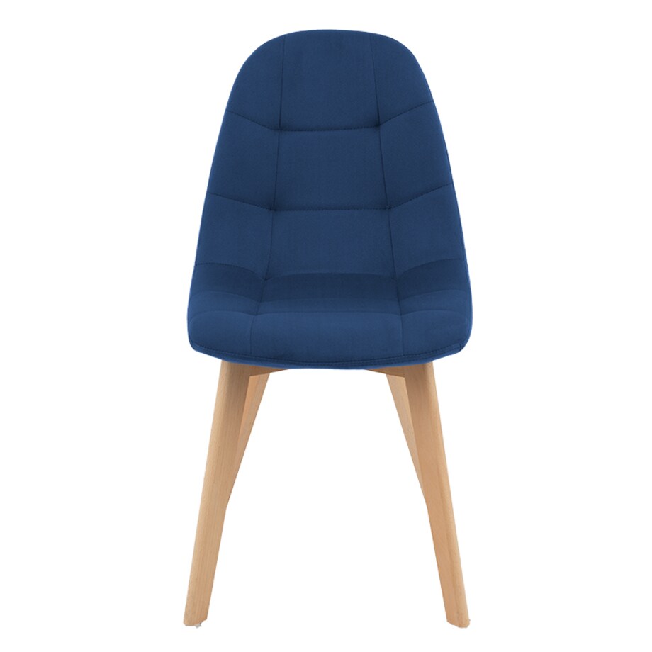Krzesło skandynawskie tapicerowane nowoczesne granatowe