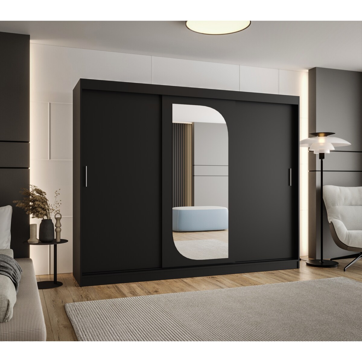 Szafa przesuwna LUCY 250 czarny