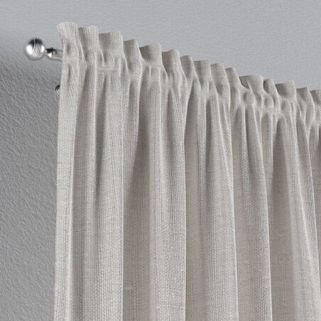 Zasłona na kanale z grzywką 1 szt. 130x260 śmietankowy biały
