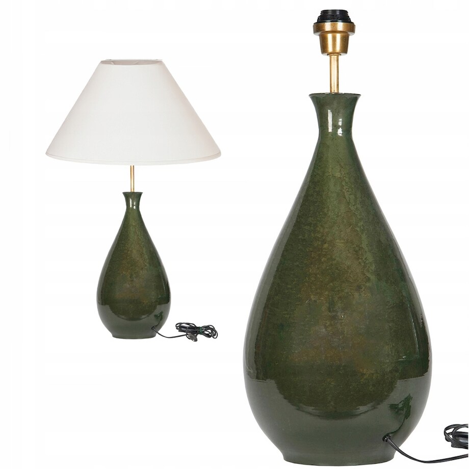 LAMPA STOŁOWA BIURKOWA NOCNA E27 ZIELONA PODŁOGOWA 60cm do salonu sypialni