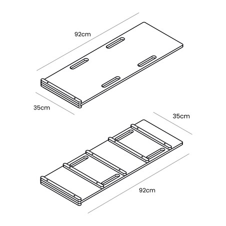Medium Dream Rocker Naturalne Drewno & Zjeżdżalnia & Drabinka