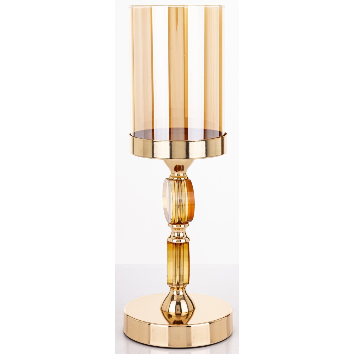 Świecznik złoty 35x12x12 cm LJUS 2 duże kule