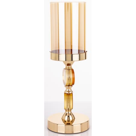 Świecznik złoty 35x12x12 cm LJUS 2 duże kule