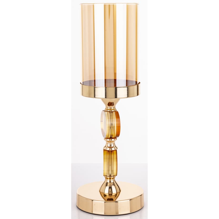 Świecznik złoty 35x12x12 cm LJUS 2 duże kule