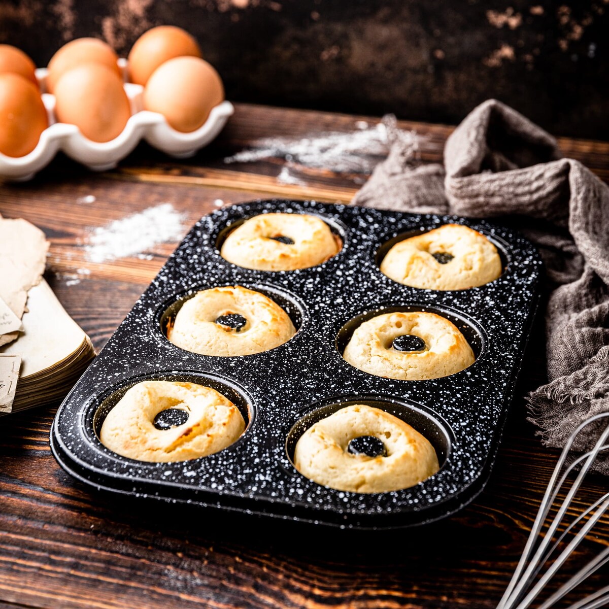 Forma do pieczenia 6 muffinów babeczek z powłoką nieprzywieralną KLAUSBERG