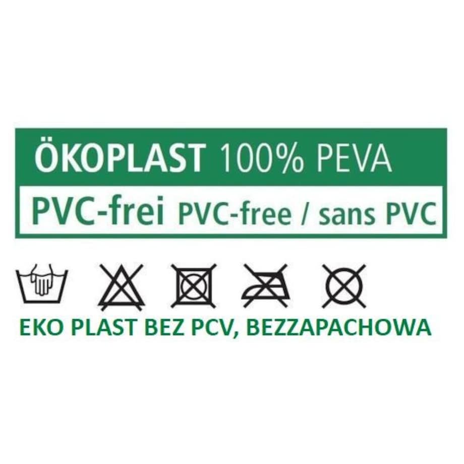 Kleine Wolke Claro Ekologiczna Zasłona prysznicowa Clear 180x200 cm PEVA bezzapachowa