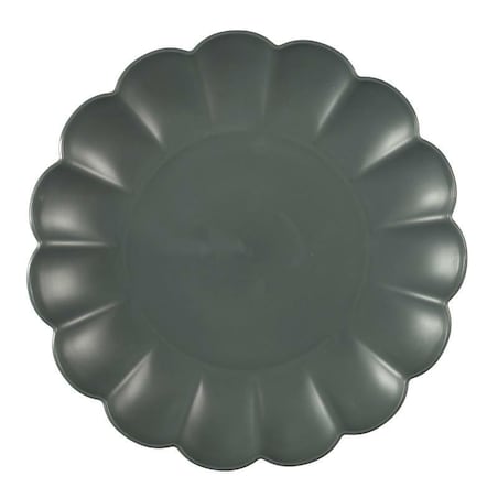 TALERZ DESEROWY Iris 20,5 cm ciemnoszary z tworzywa PP