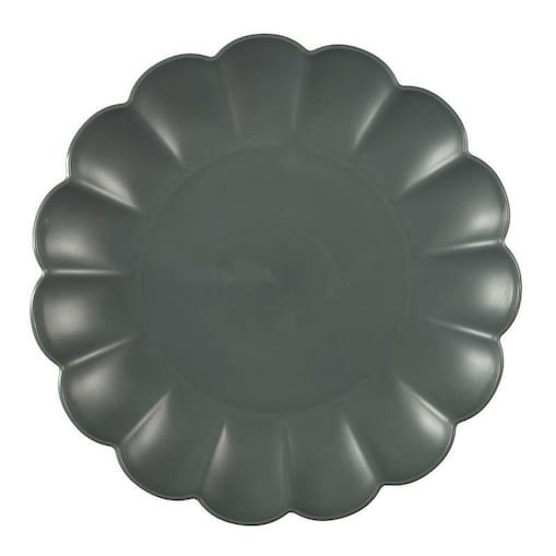 TALERZ DESEROWY Iris 20,5 cm ciemnoszary z tworzywa PP