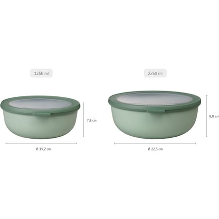 Zestaw 4 misek Cirqula okrągła 350 750 1250 2250 ml Nordic Lilac 106232074600