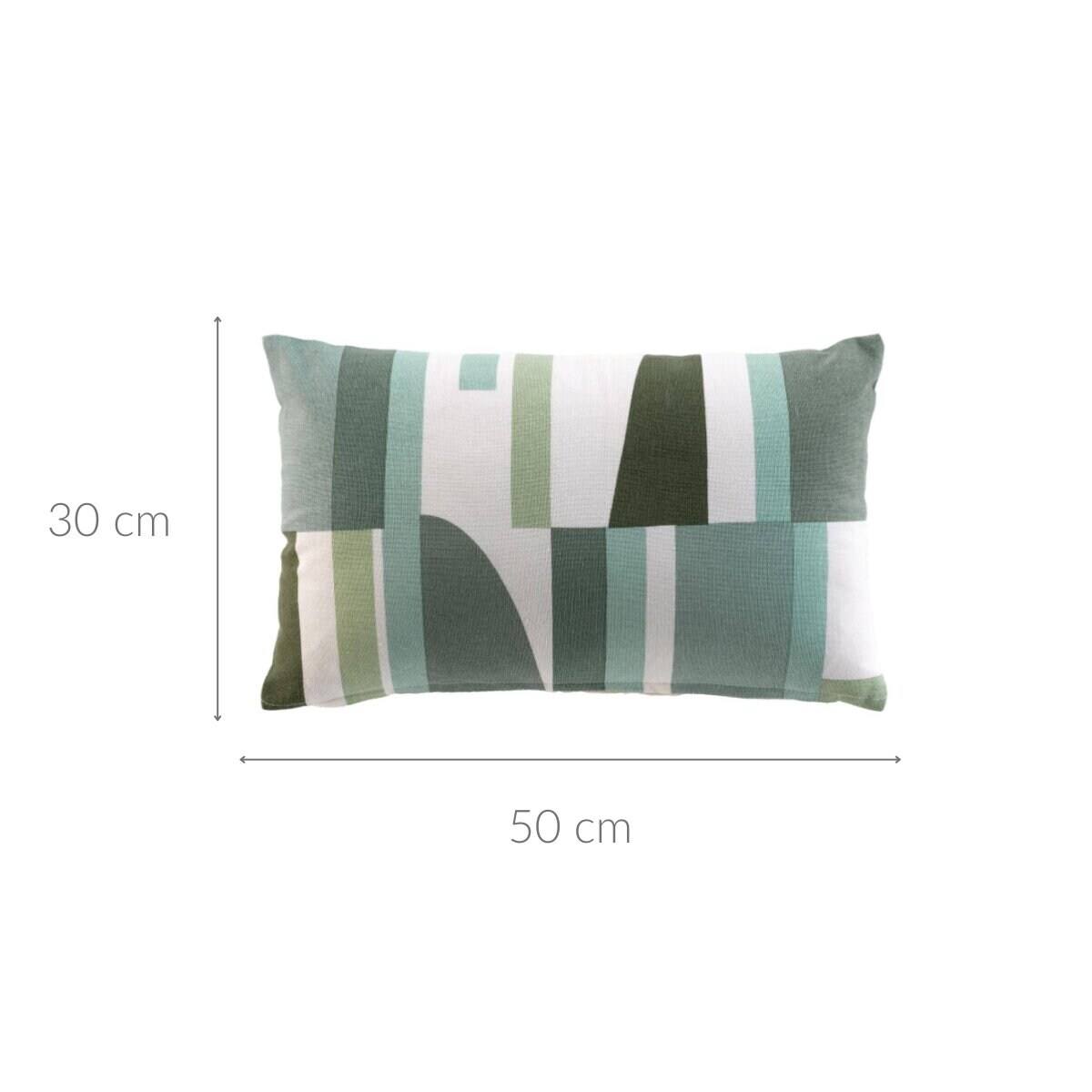 Podłużna poduszka dekoracyjna, geometryczny wzór, 30 x 50 cm