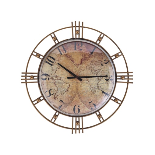 Zegar ścienny ø 63 cm złoty LANCY