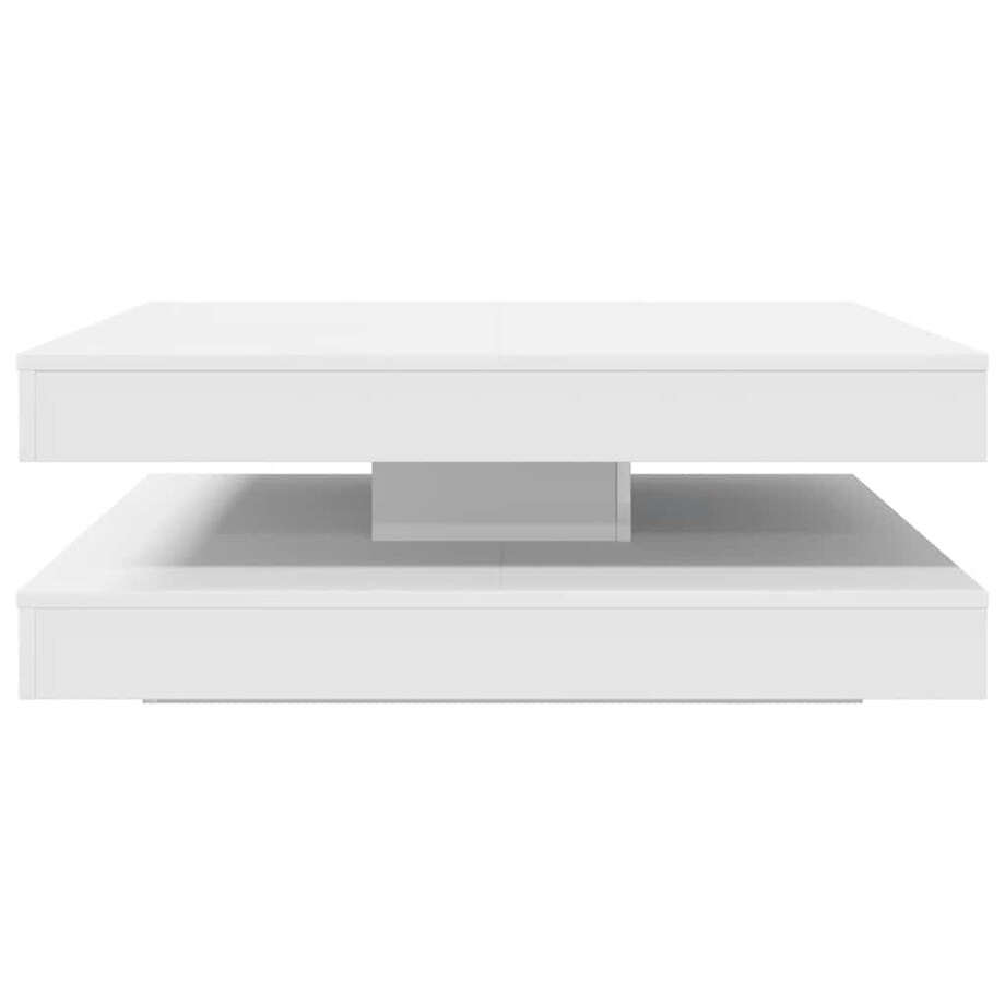 vidaXL Stolik kawowy obrotowy 360 stopni biały 90x90x34,5 cm