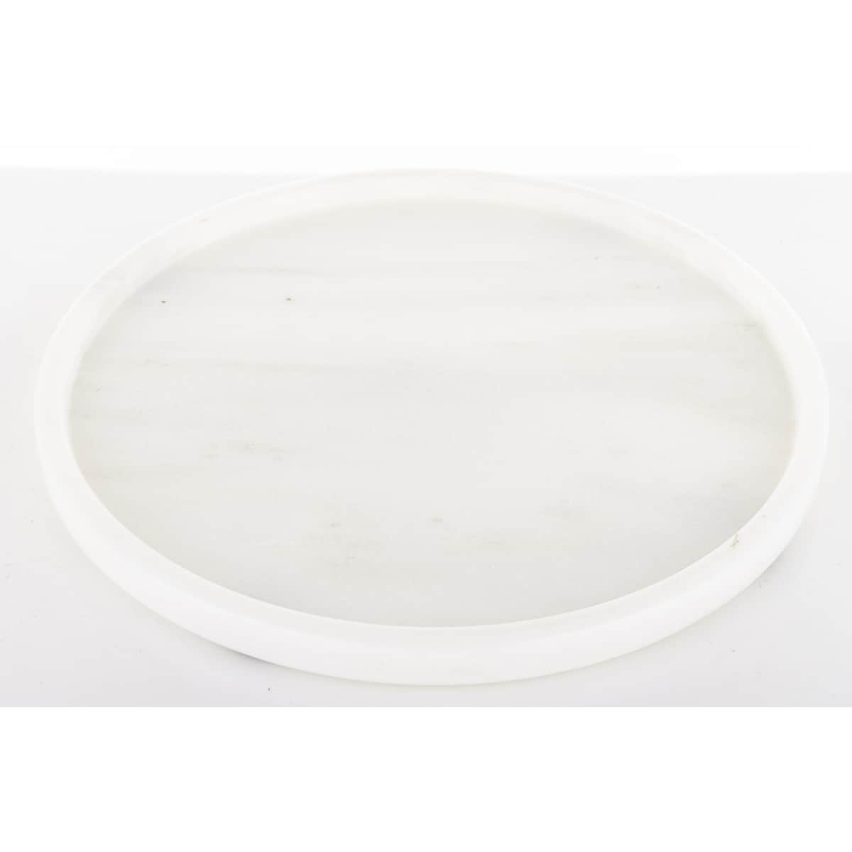 Taca dekoracyjna okrągła marmurowa 25x25 cm TREI