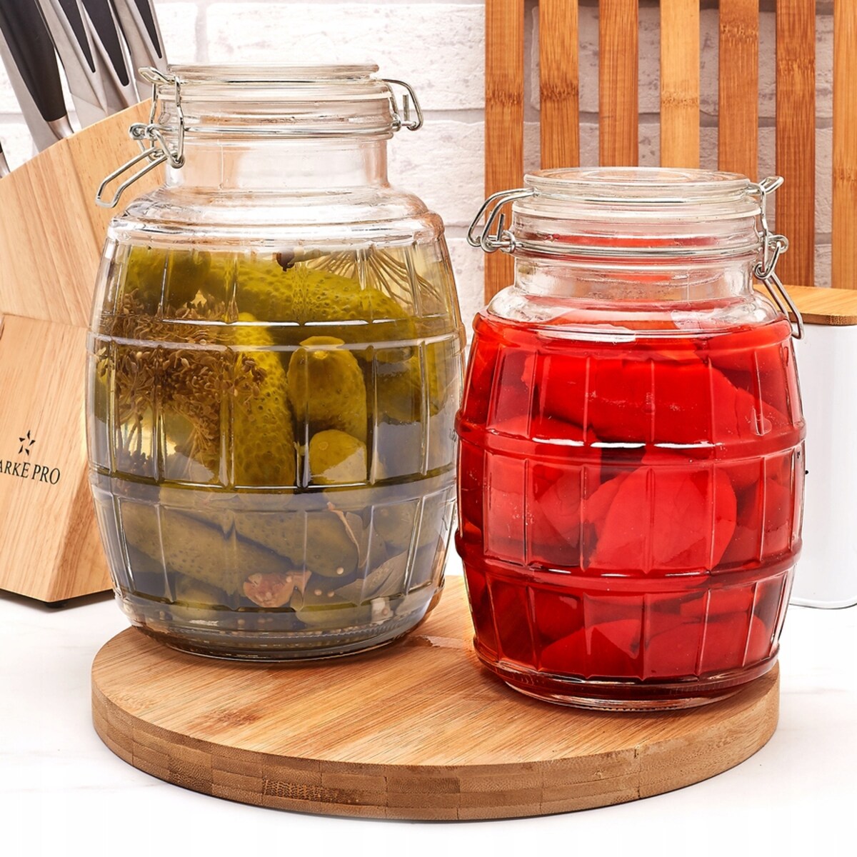 2,8 L beczka słoik na ogórki weki przetwory jedzenie kapusta soki szklany