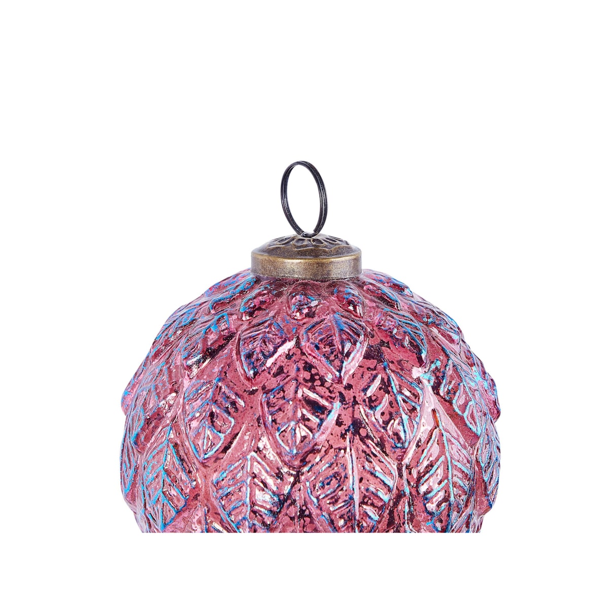 Zestaw 6 bombek szklanych różowy ASTRAL