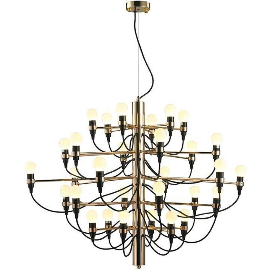 Pałacowy żyrandol Gino MSE010100305 do salonu czarny złoty