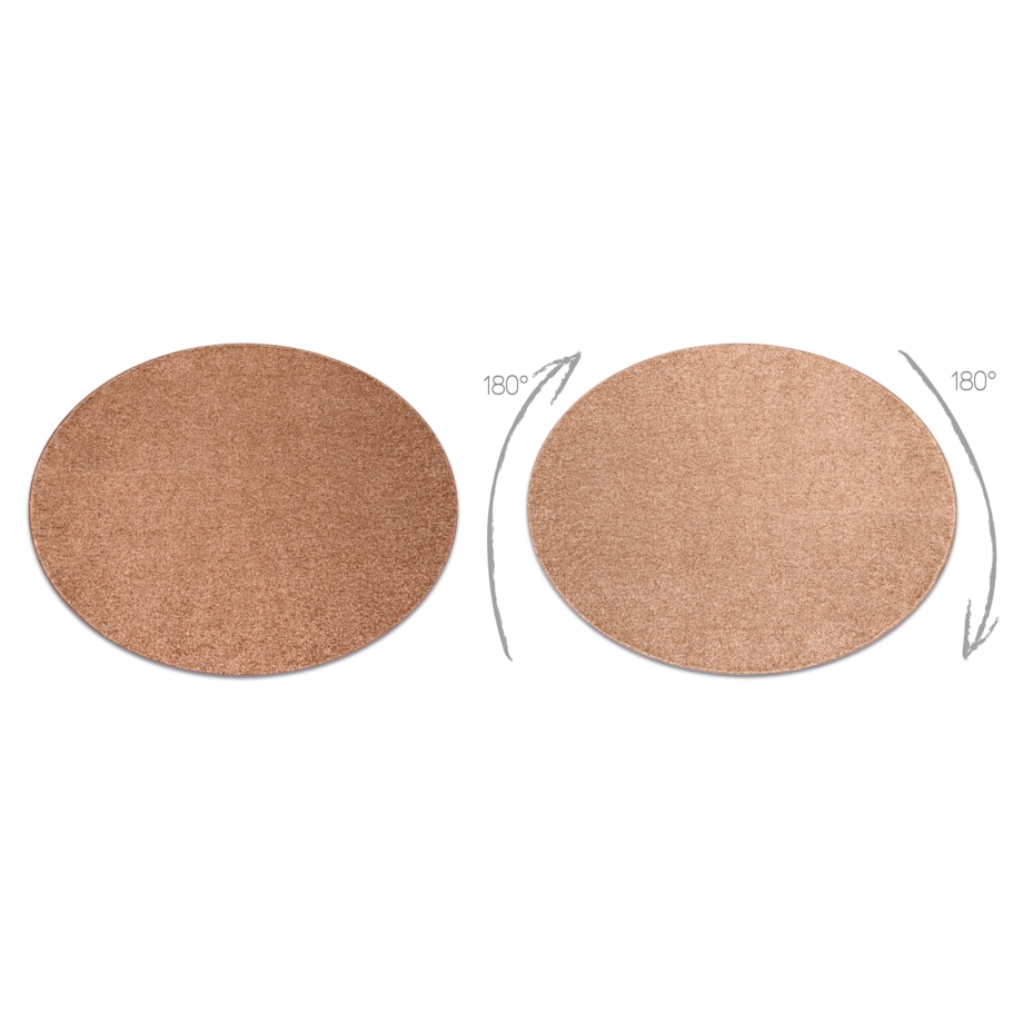 DYWAN koło INDUS miedziany 82 gładki, koło 150 cm