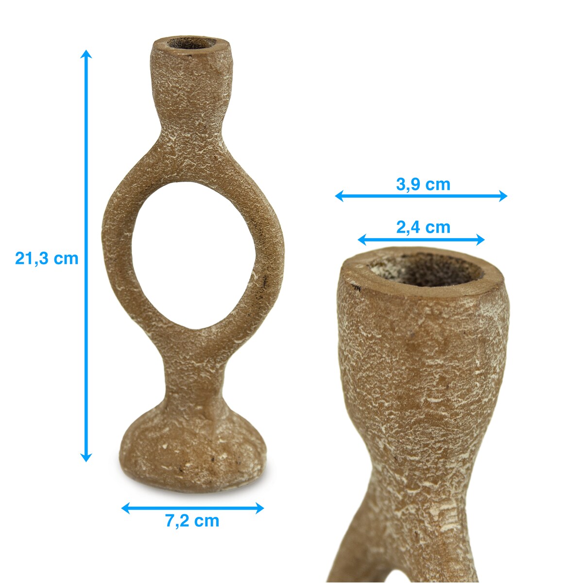 Świecznik Metalowy Na Jedną Świeczkę Uchwyt Na Świecę Stalowy Industrialny