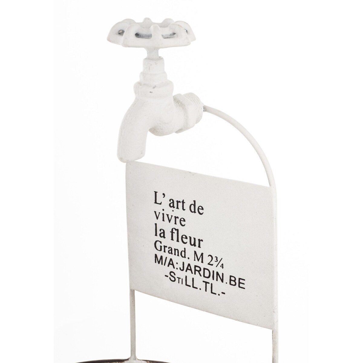 Kwietnik metalowy 35x24x24 cm MISKA owalna z kranikiem