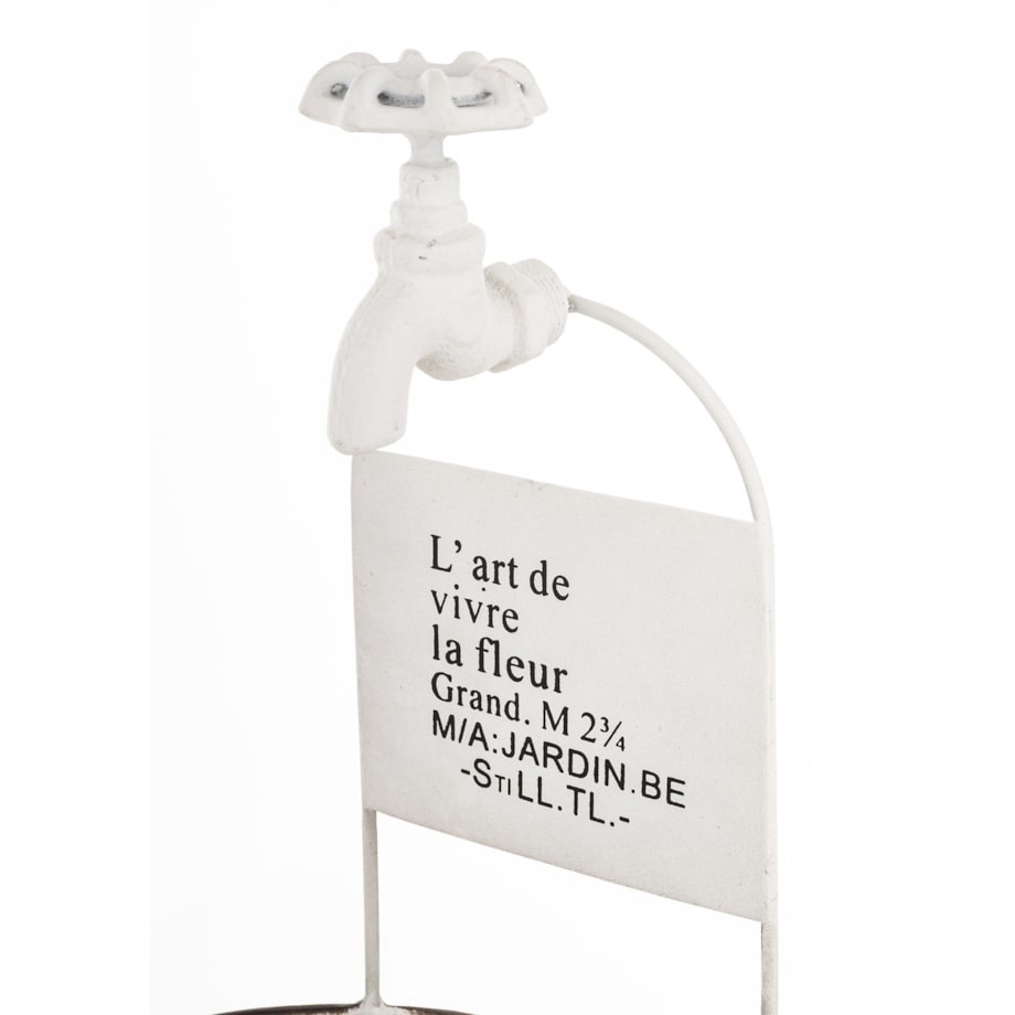 Kwietnik metalowy 35x24x24 cm MISKA owalna z kranikiem