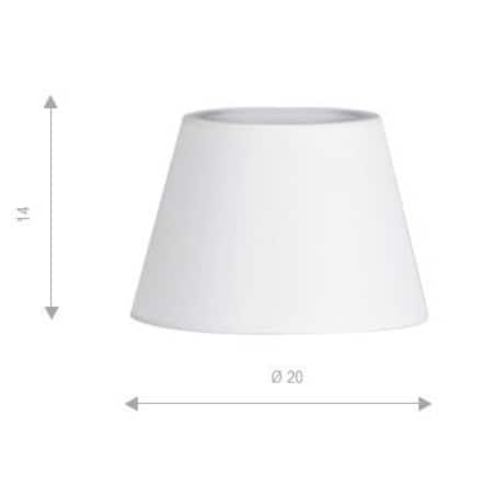 Klosz do lampy 20 cm Shade Zf AZ2599 Azzardo materiałowy biały