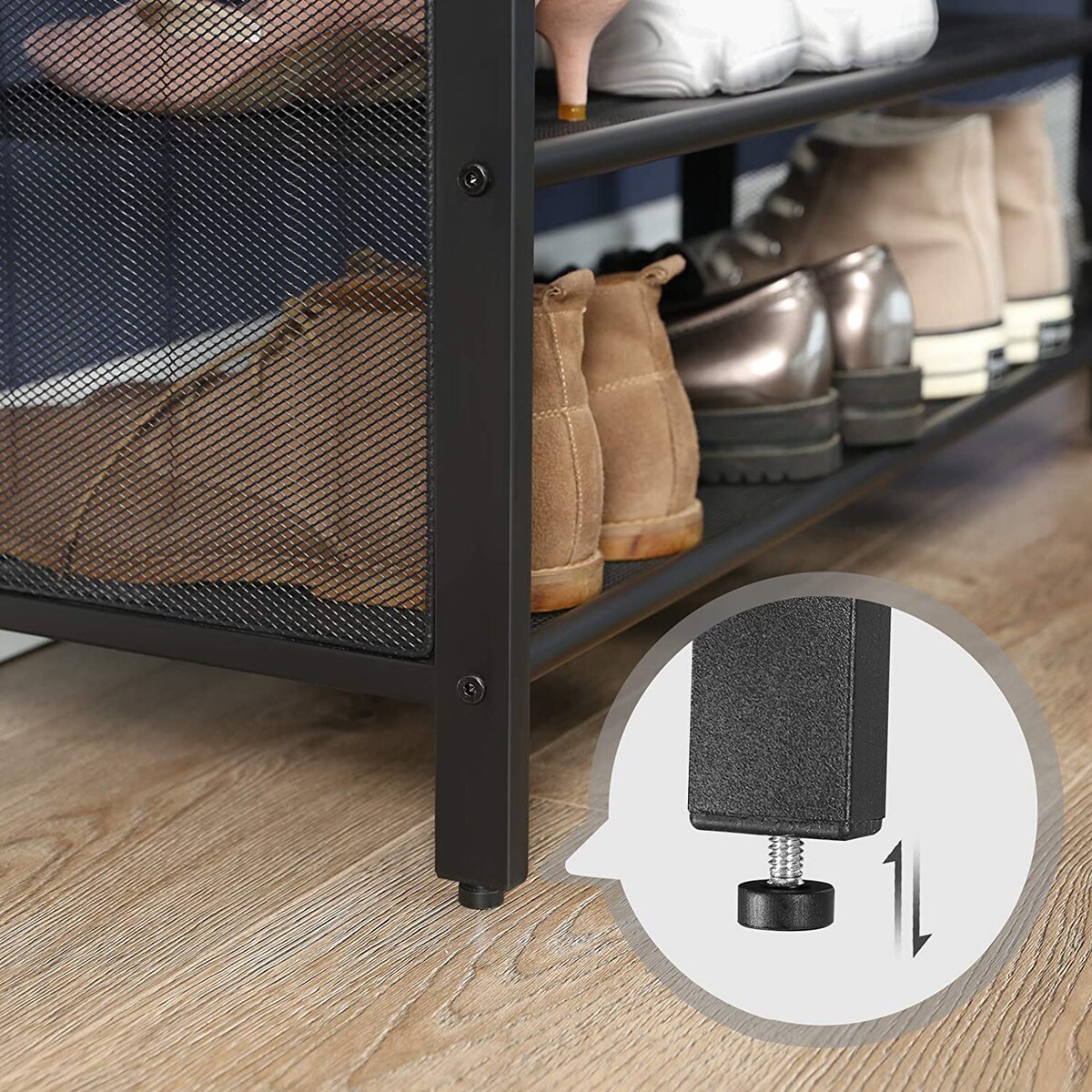 Szafka Na Buty Z Siedziskiem 80X30X48 Cm Rustykalny Brąz, Czarny