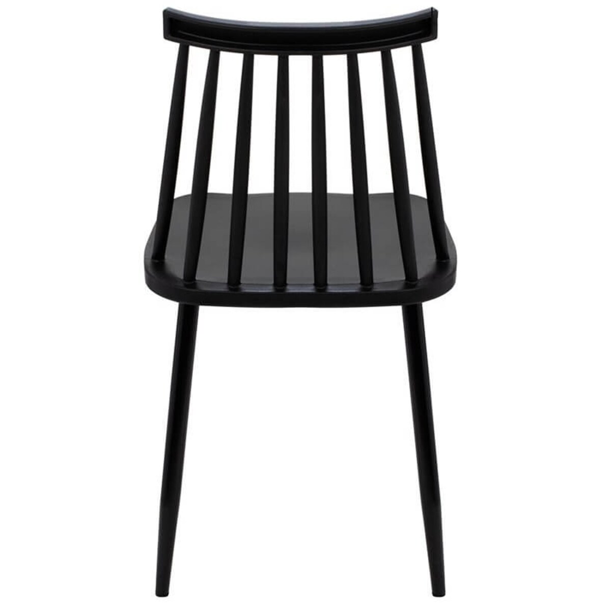 Czarne krzesło jadalniane Ribs Black tradycyjne do kuchni