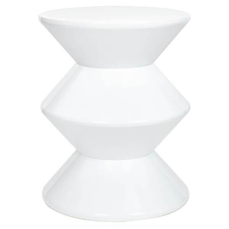 Okrągły stolik Turn KH010100228 King Home do sypialni biały