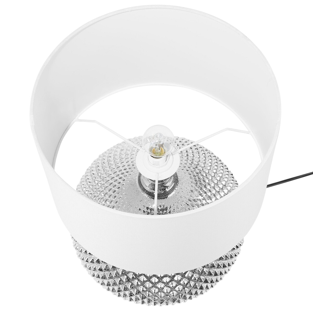 Lampa stołowa MADON Szkło Srebrny