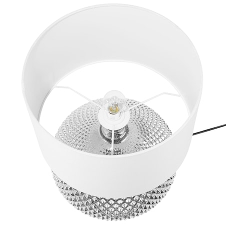 Lampa stołowa MADON Szkło Srebrny